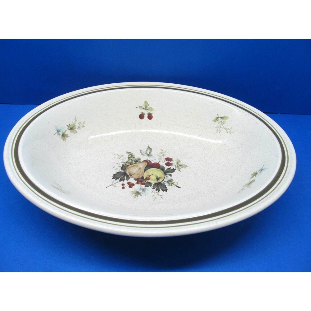Royal Doulton Cornwall Oval 10 5/8" Serving Bowl Double Band LS1015